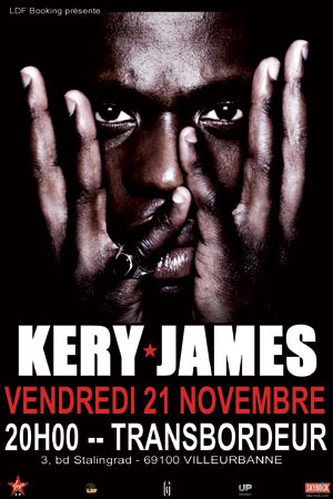 KERY JAMES - En concert à Lyon le Vendredi 21 Novembre 2008 - 20H00