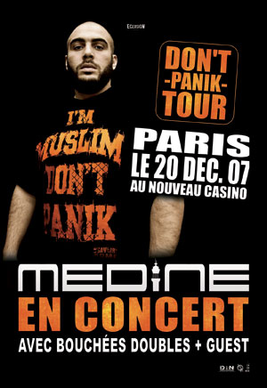 Médine au Nouveau Casino à Paris, le 20 décembre 2007, à 19h30